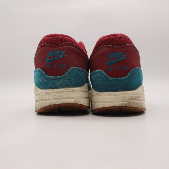 Nike Air Max 1 Burgundy Teal 2018 Men's Size 10.5 Athletic Sneakers AH8145-601 - Picture 5 of 10